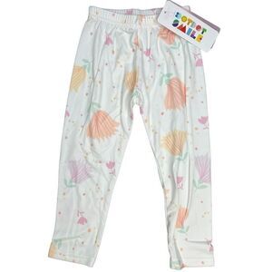 NEW Dot Dot Smile Purple Orange Yellow Floral Leggings 2T